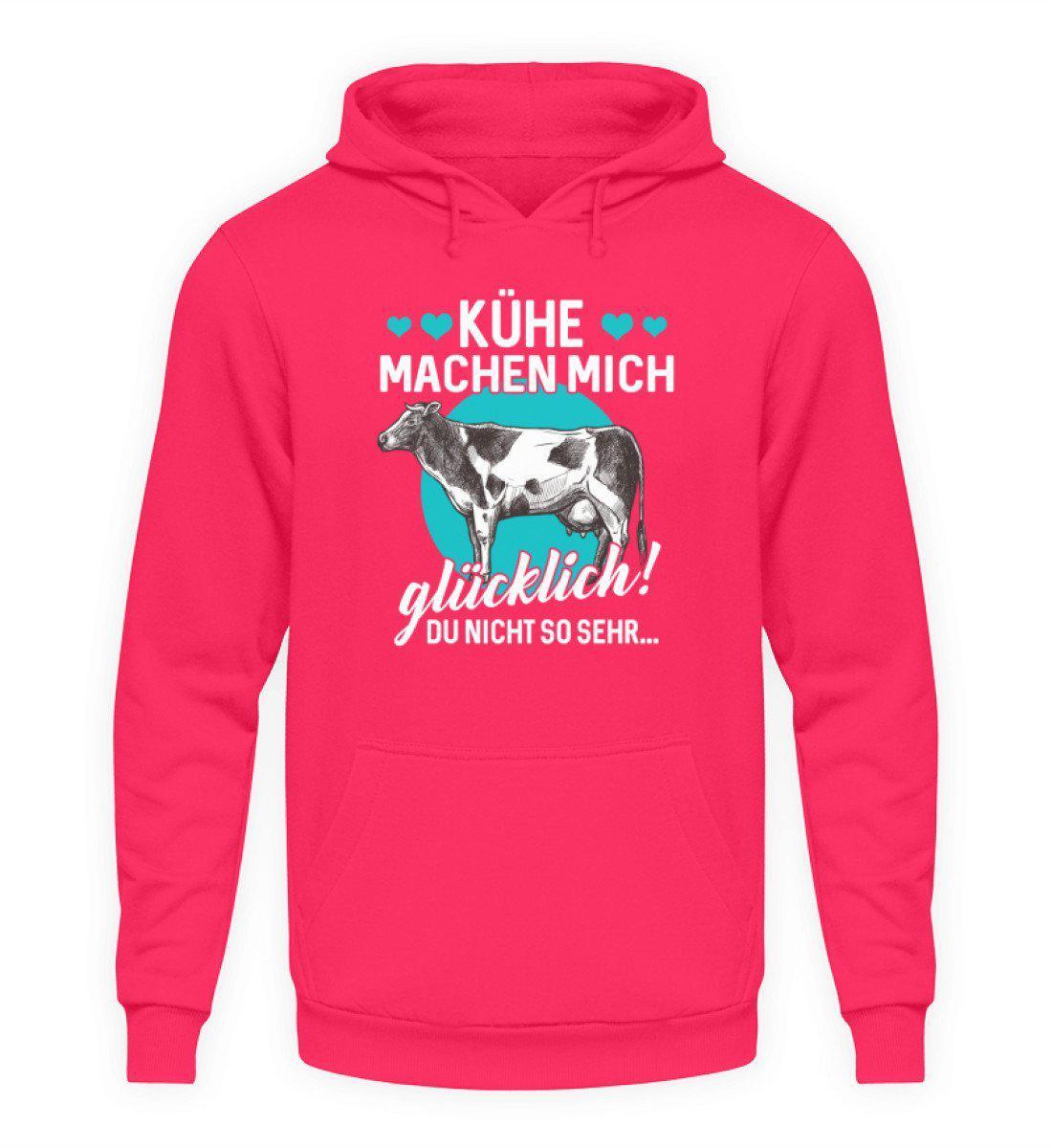 Kühe machen glücklich · Unisex Kapuzenpullover Hoodie-Unisex Hoodie-Hot Pink-L-Agrarstarz