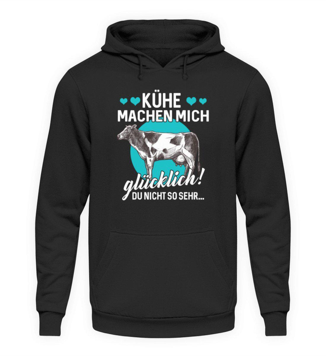 Kühe machen glücklich · Unisex Kapuzenpullover Hoodie-Unisex Hoodie-Jet Black-L-Agrarstarz