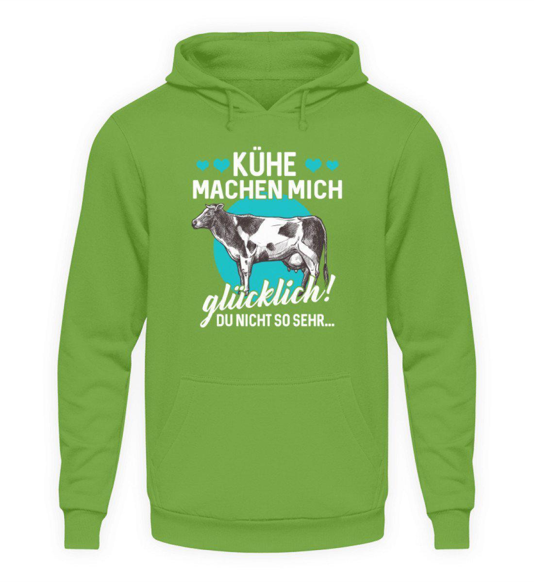 Kühe machen glücklich · Unisex Kapuzenpullover Hoodie-Unisex Hoodie-LimeGreen-L-Agrarstarz