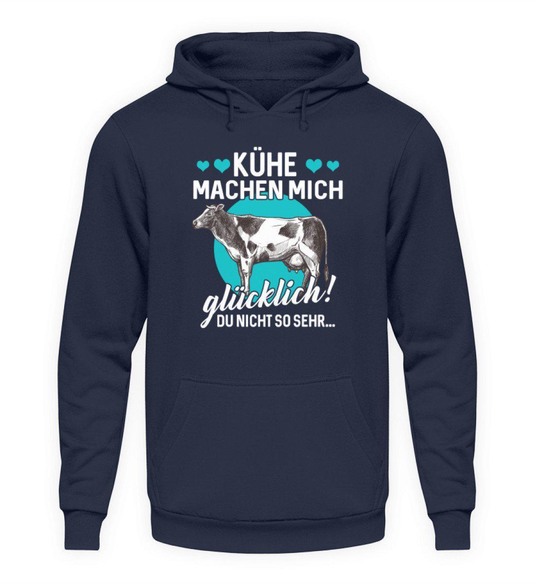 Kühe machen glücklich · Unisex Kapuzenpullover Hoodie-Unisex Hoodie-Oxford Navy-L-Agrarstarz