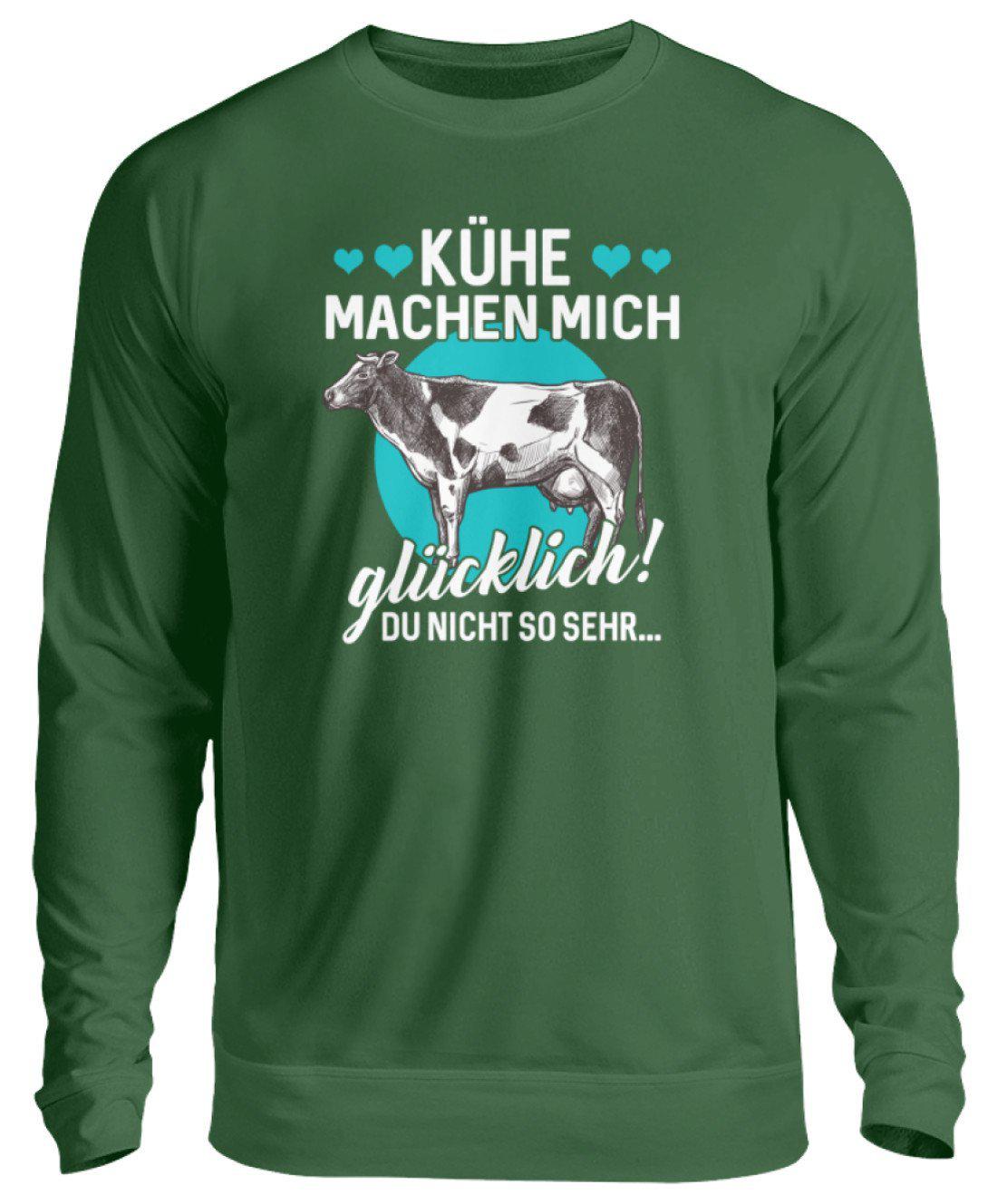 Kühe machen glücklich · Unisex Sweatshirt Pullover-Unisex Sweatshirt-Bottle Green-S-Agrarstarz