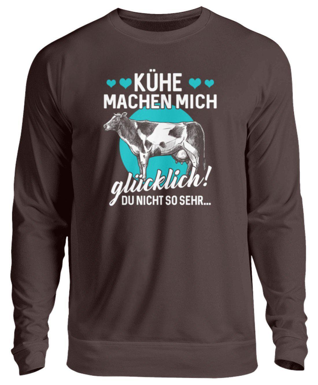 Kühe machen glücklich · Unisex Sweatshirt Pullover-Unisex Sweatshirt-Hot Chocolate-S-Agrarstarz