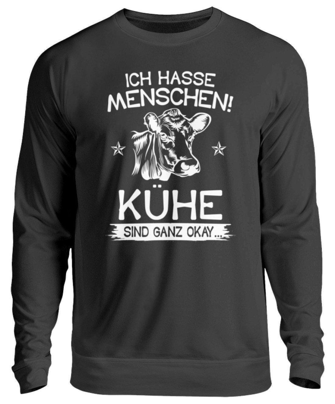 Kühe sind ganz okay · Unisex Sweatshirt Pullover-Unisex Sweatshirt-Jet Black-S-Agrarstarz