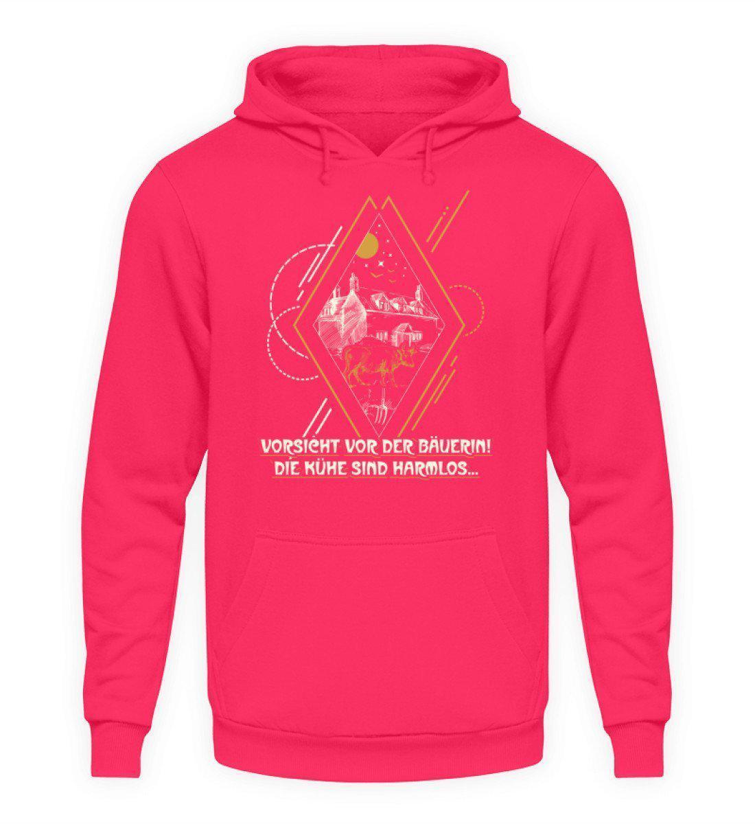 Kühe sind harmlos · Unisex Kapuzenpullover Hoodie-Unisex Hoodie-Hot Pink-L-Agrarstarz