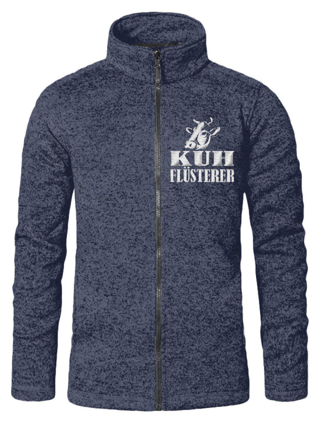 Kuhflüsterer Strickfleece Jacke mit Stick
