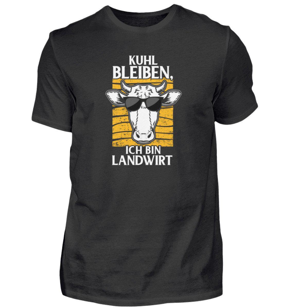 Kuhl bleiben Landwirt · Herren T-Shirt-Herren Basic T-Shirt-Black-S-Agrarstarz