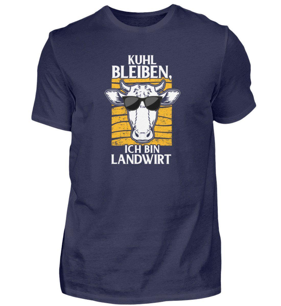 Kuhl bleiben Landwirt · Herren T-Shirt-Herren Basic T-Shirt-Navy-S-Agrarstarz