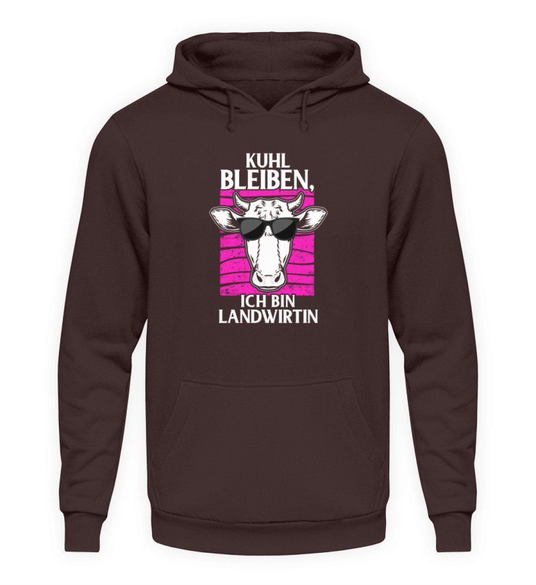 Kuhl bleiben Landwirtin · Unisex Kapuzenpullover Hoodie-Unisex Hoodie-Hot Chocolate-S-Agrarstarz