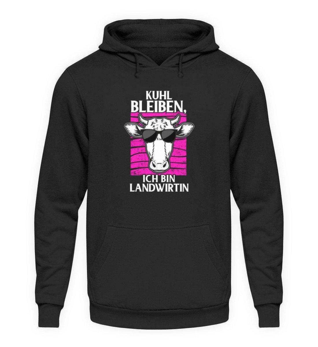 Kuhl bleiben Landwirtin · Unisex Kapuzenpullover Hoodie-Unisex Hoodie-Jet Black-S-Agrarstarz