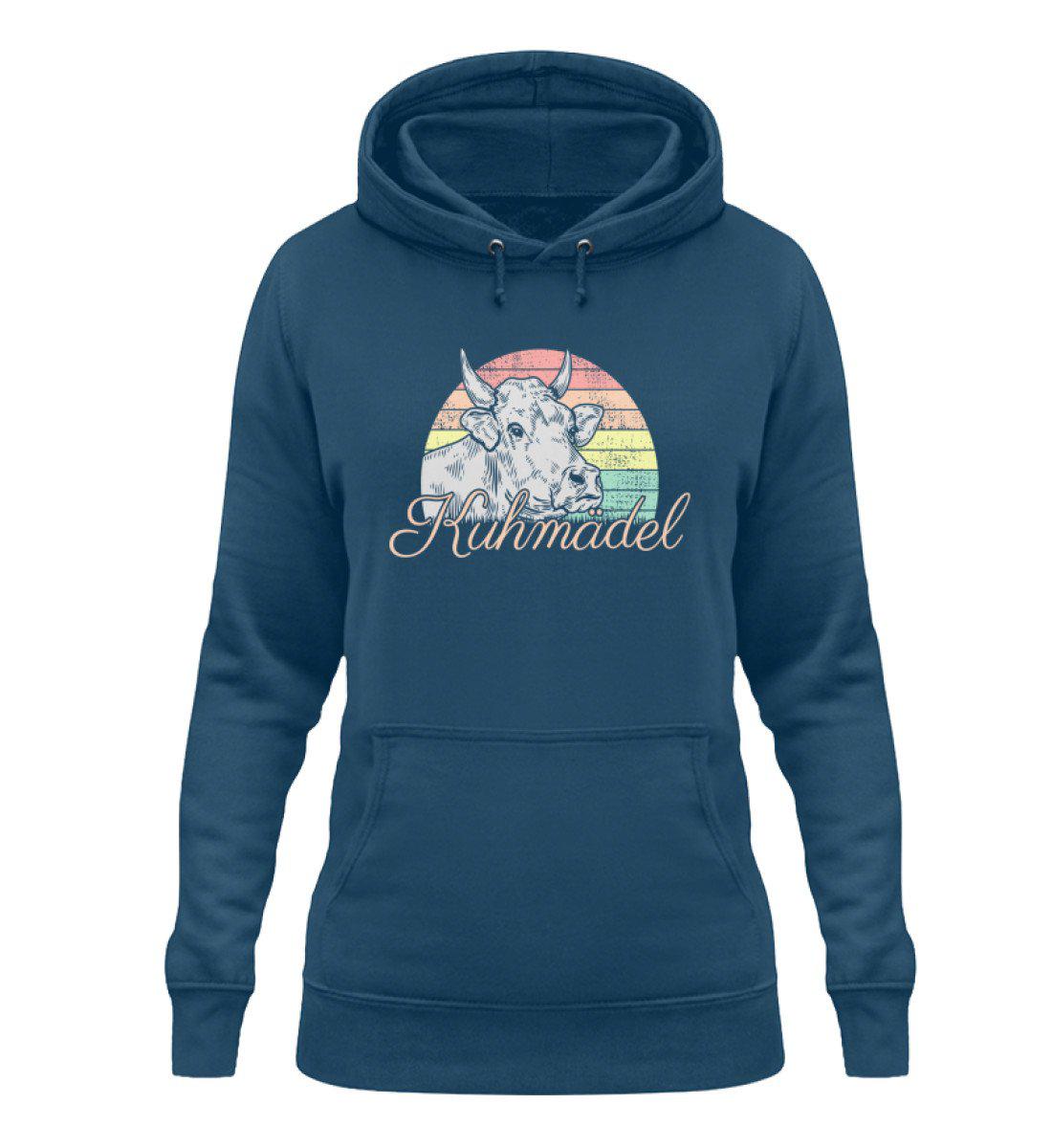 Kuhmädel Retro · Damen Hoodie-Damen Hoodie-Airforce Blue-XS-Agrarstarz