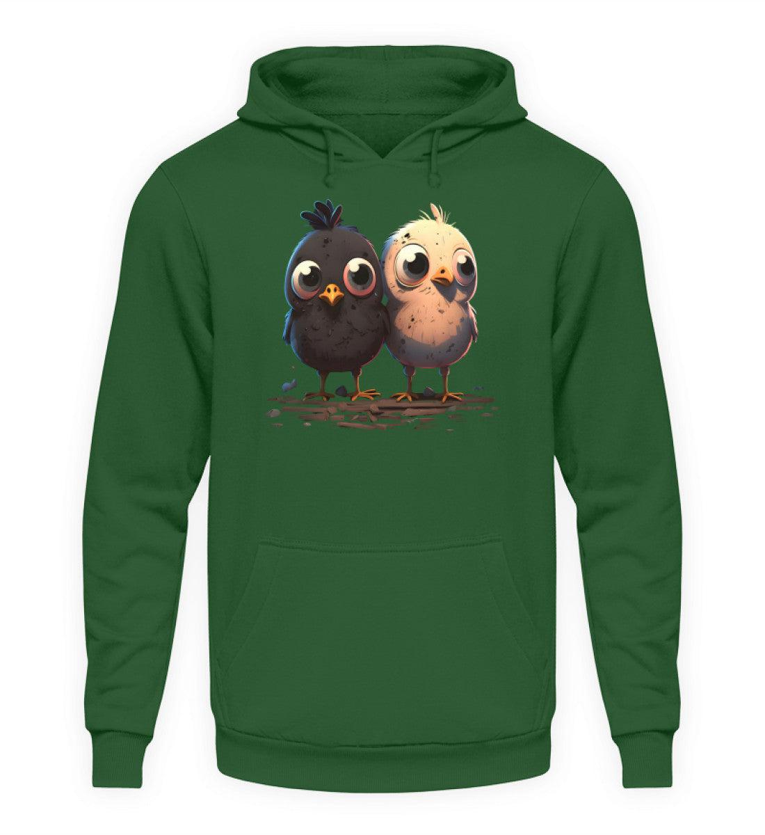 Küken Schwarz und Weiss · Unisex Kapuzenpullover Hoodie-Unisex Hoodie-Bottle Green-XS-Agrarstarz