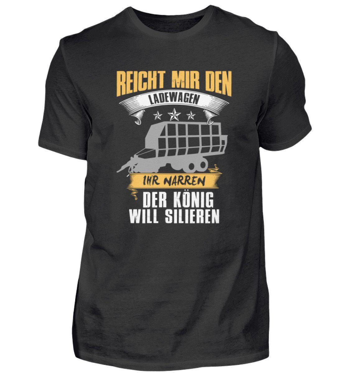 Ladewagen König silieren · Herren T-Shirt-Herren Basic T-Shirt-Black-S-Agrarstarz
