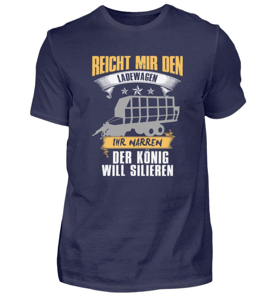 Ladewagen König silieren · Herren T-Shirt-Herren Basic T-Shirt-Navy-S-Agrarstarz