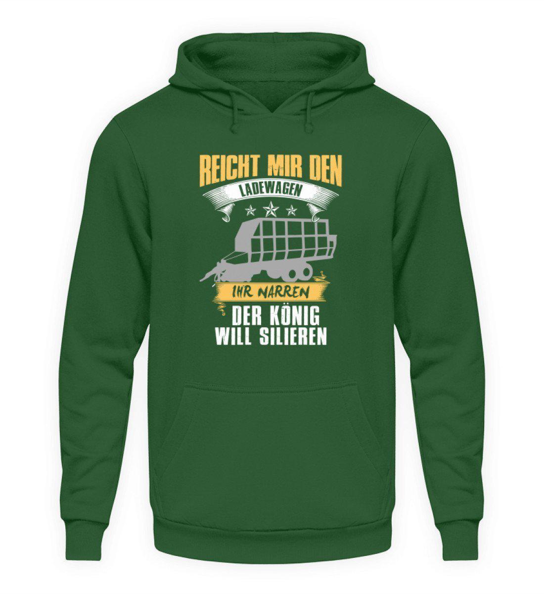 Ladewagen König silieren · Unisex Kapuzenpullover Hoodie-Unisex Hoodie-Bottle Green-L-Agrarstarz