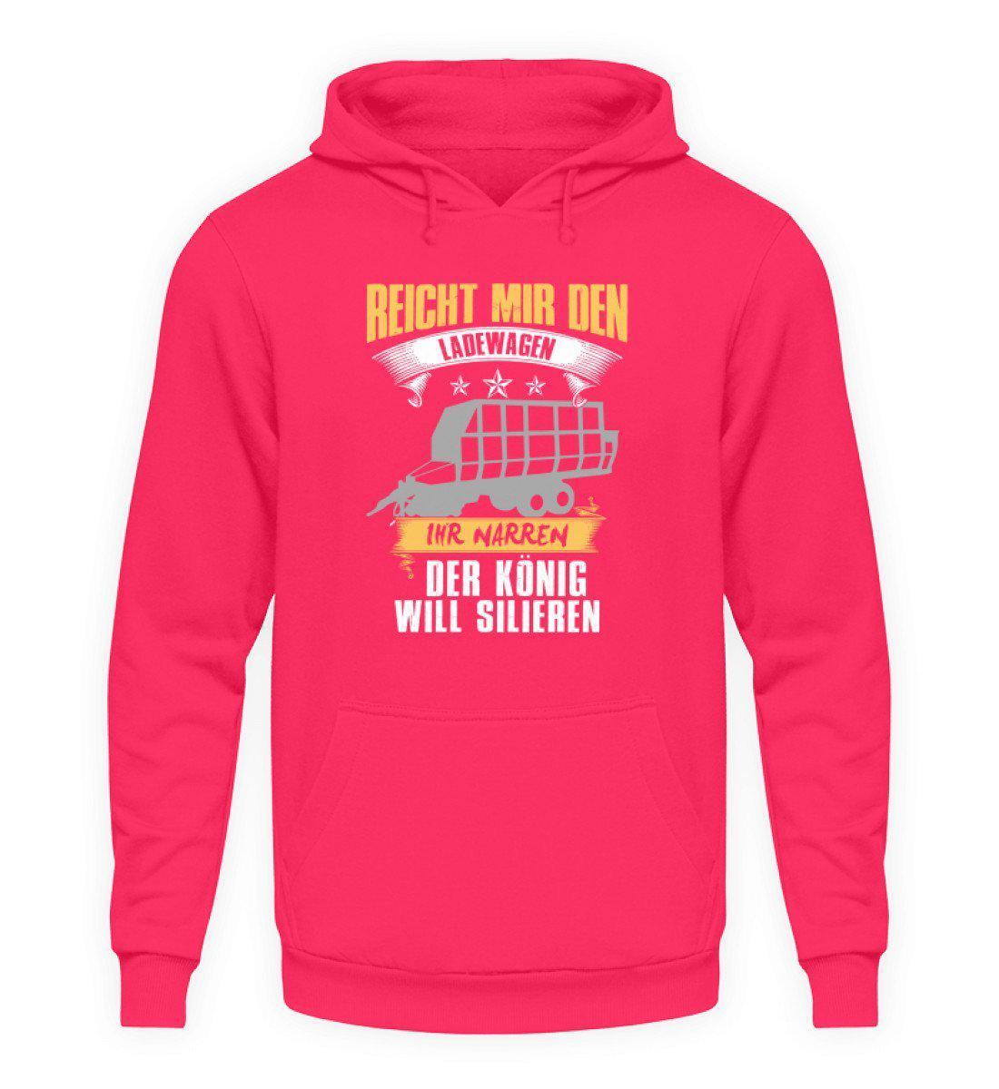 Ladewagen König silieren · Unisex Kapuzenpullover Hoodie-Unisex Hoodie-Hot Pink-L-Agrarstarz