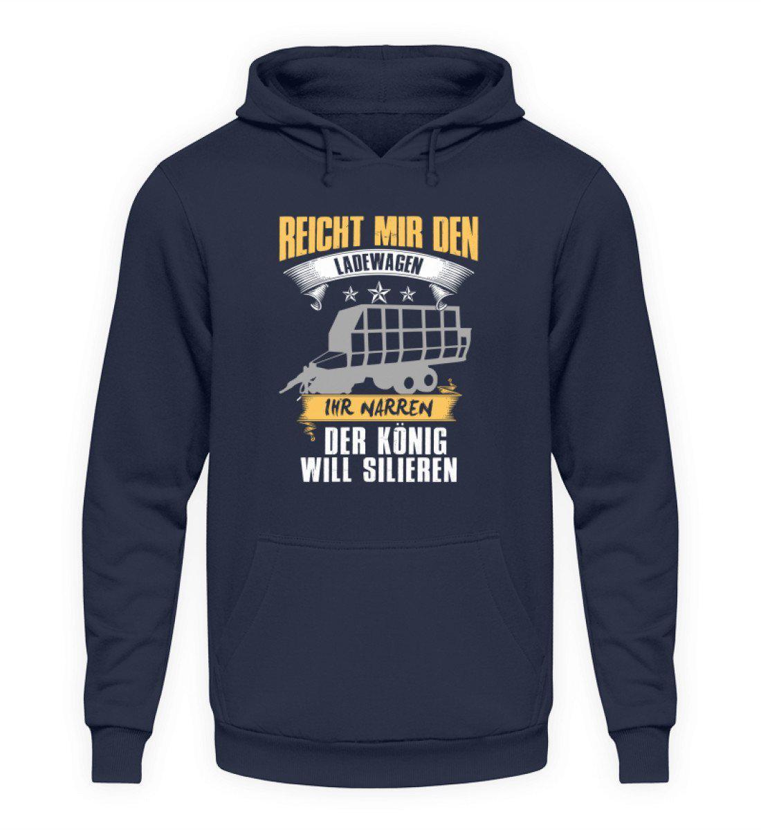 Ladewagen König silieren · Unisex Kapuzenpullover Hoodie-Unisex Hoodie-Oxford Navy-L-Agrarstarz