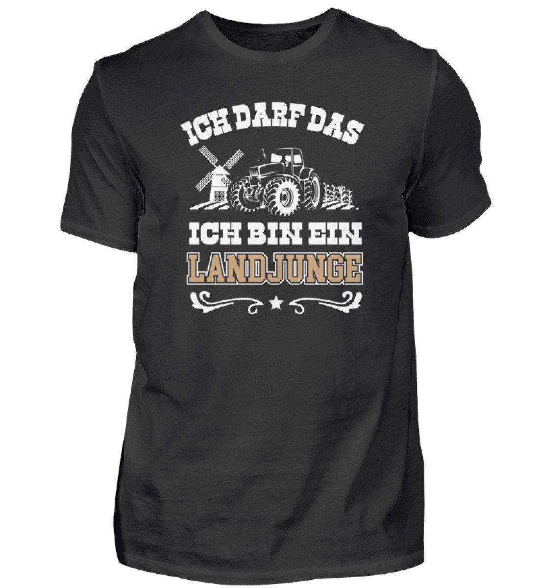 Landjunge ich darf das · Herren T-Shirt-Herren Basic T-Shirt-Black-S-Agrarstarz