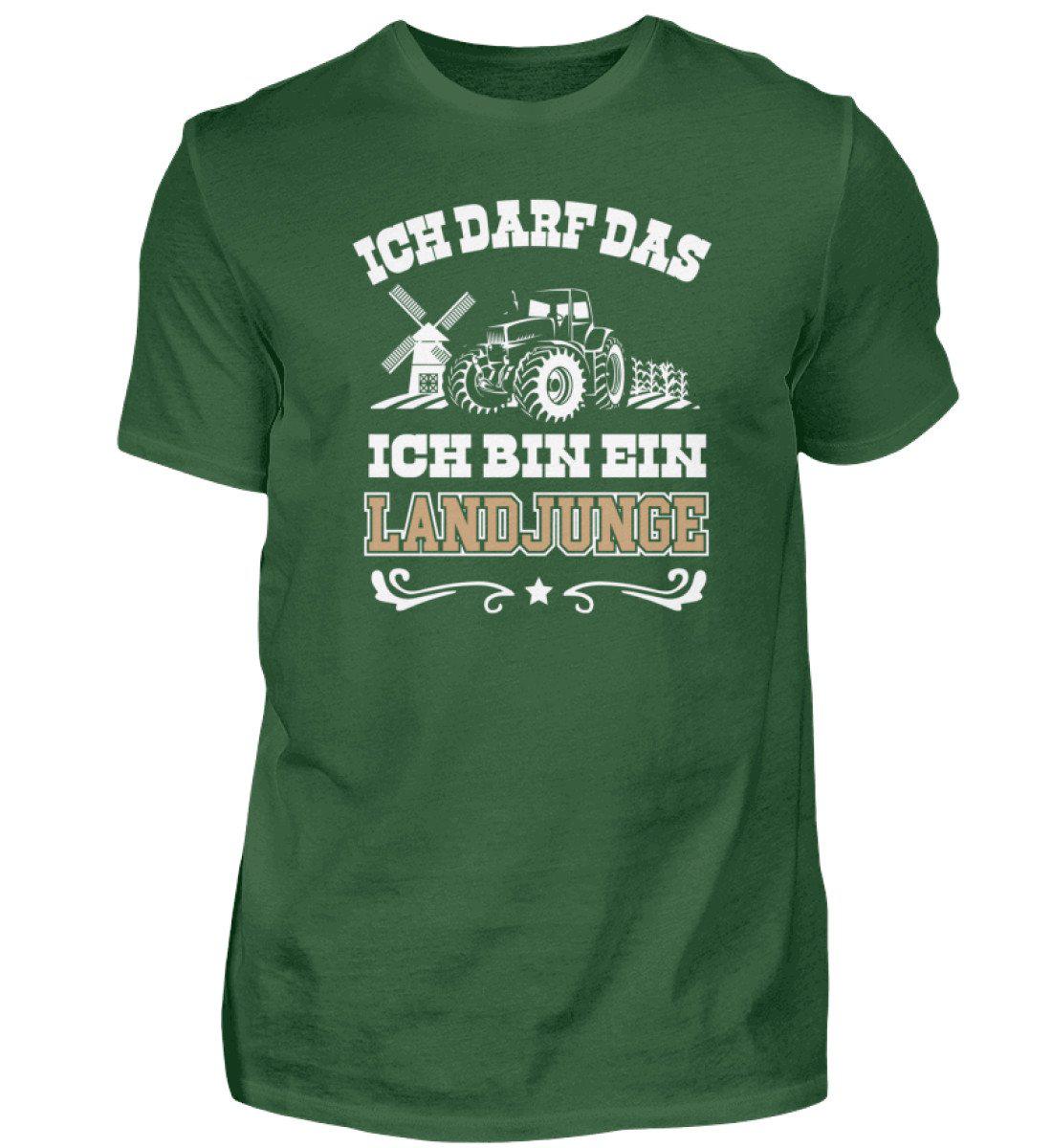 Landjunge ich darf das · Herren T-Shirt-Herren Basic T-Shirt-Bottle Green-S-Agrarstarz