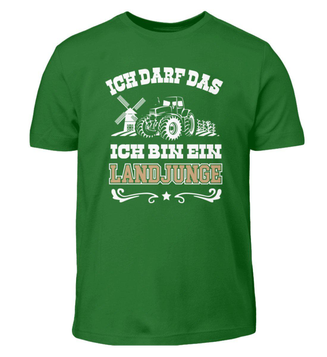 Landjunge ich darf das · Kinder T-Shirt-Kinder T-Shirt-Kelly Green-3/4 (98/104)-Agrarstarz