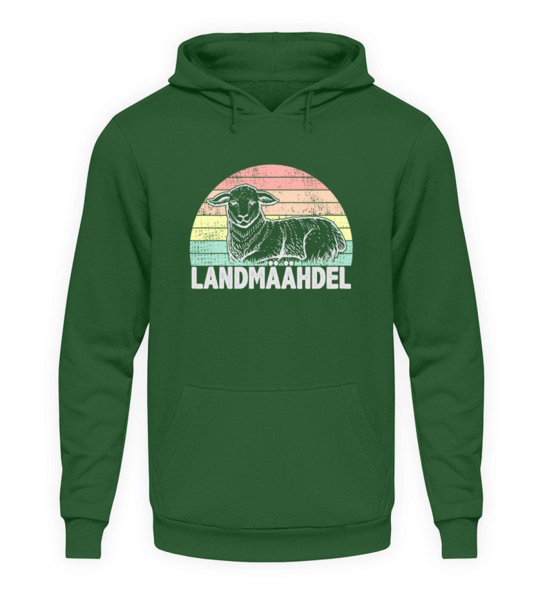 Landmäähdel Schaf Retro · Unisex Hoodie-Unisex Hoodie-Bottle Green-S-Agrarstarz