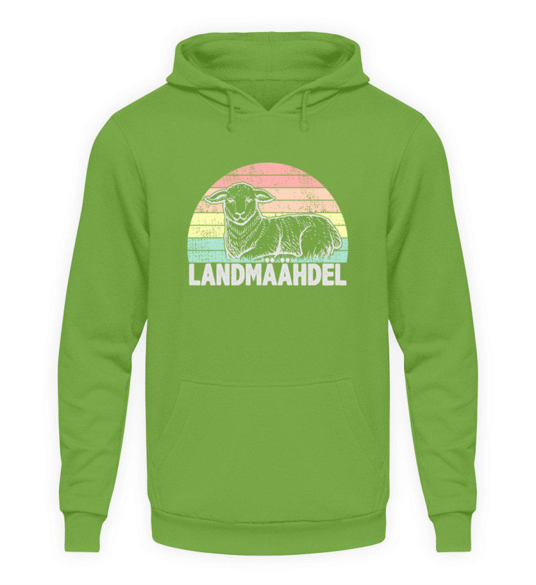 Landmäähdel Schaf Retro · Unisex Hoodie-Unisex Hoodie-LimeGreen-S-Agrarstarz