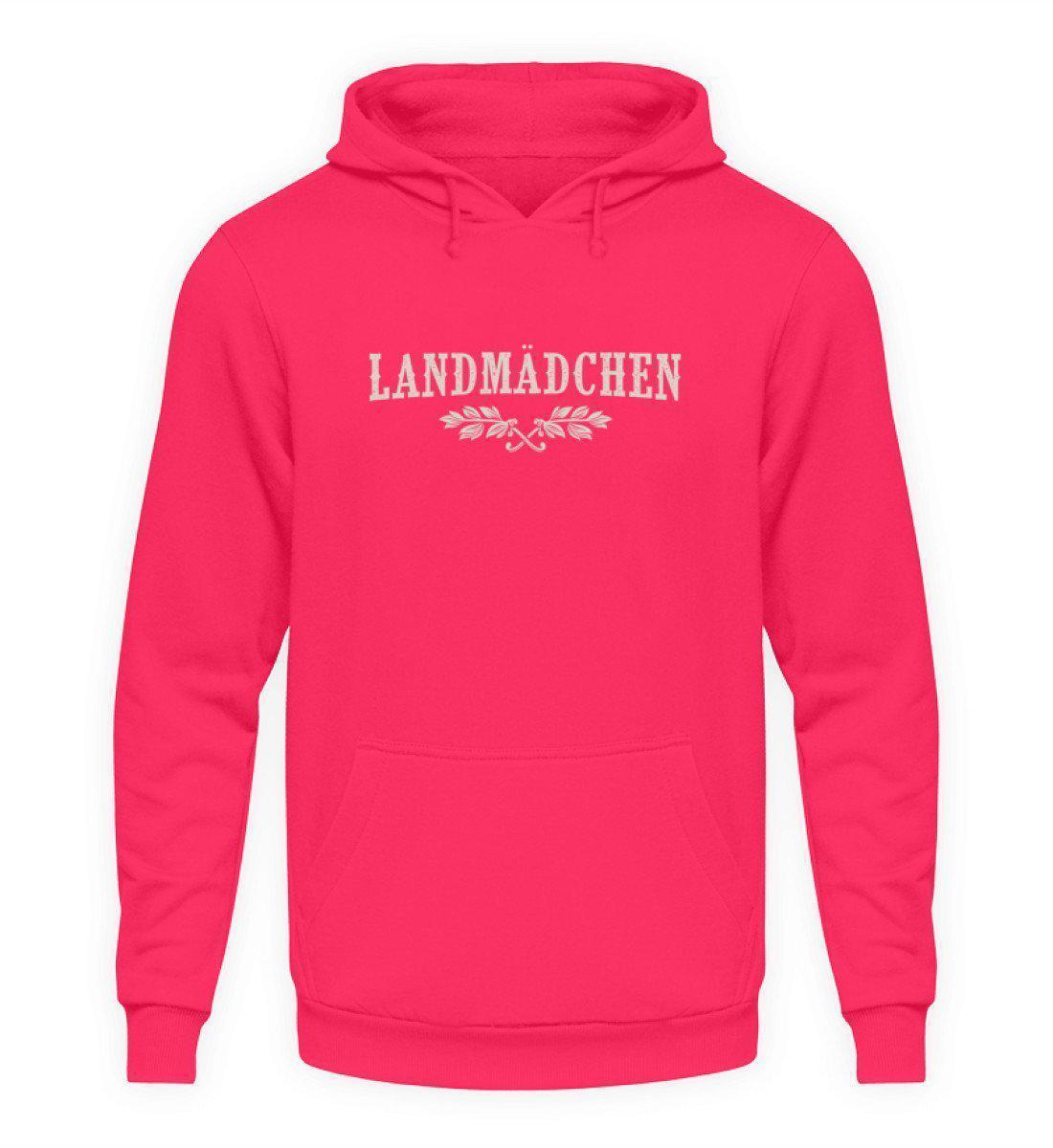 Landmädchen · Unisex Kapuzenpullover Hoodie-Unisex Hoodie-Hot Pink-L-Agrarstarz