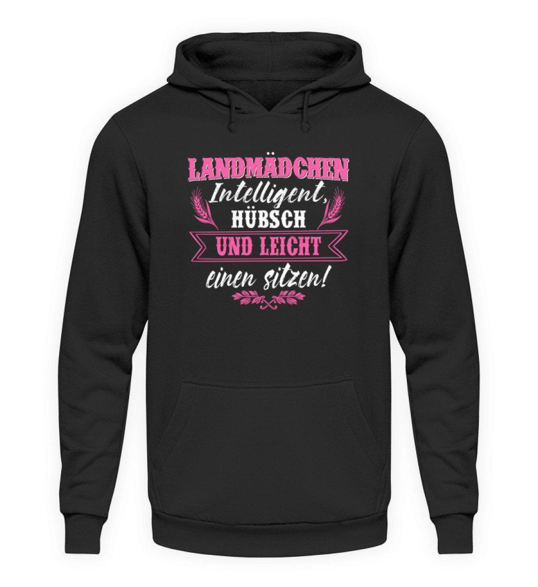 Landmädchen hübsch · Unisex Kapuzenpullover Hoodie-Unisex Hoodie-Jet Black-L-Agrarstarz