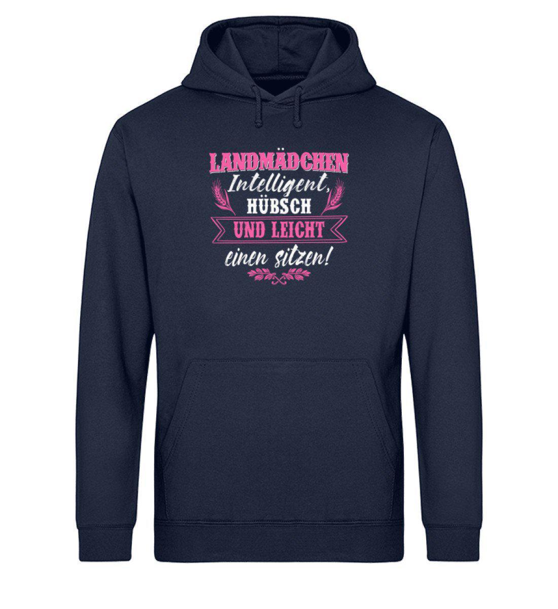 Landmädchen hübsch · Unisex Organic Hoodie-Drummer Hoodie ST/ST-French Navy-XS-Agrarstarz