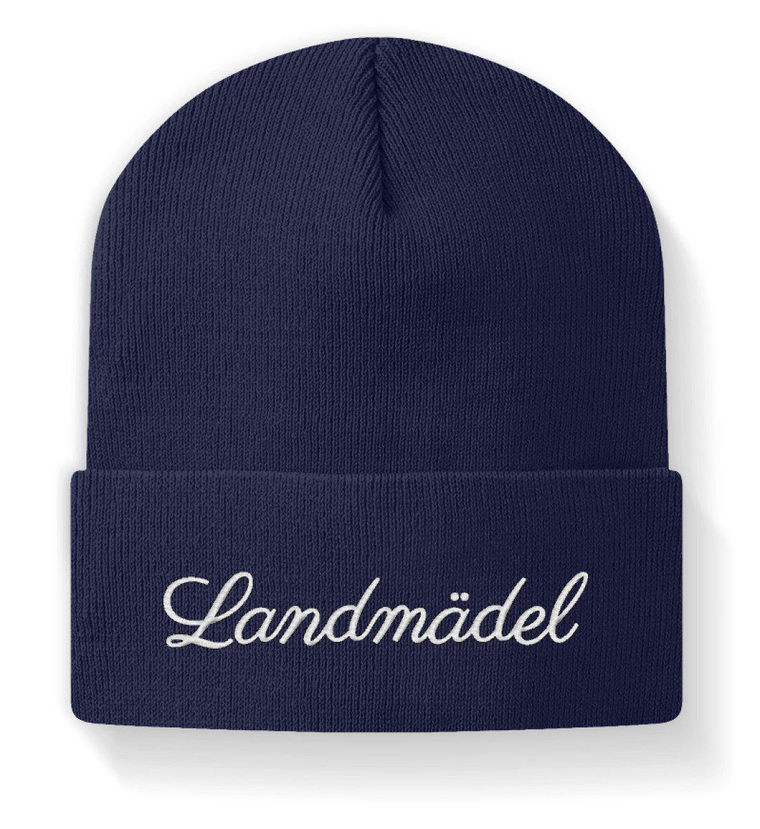 Landmädel · Beanie Mütze-Beanie mit Stick-Navy-M-Agrarstarz