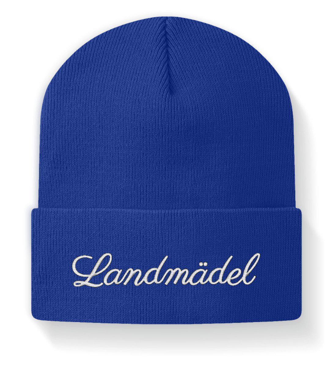 Landmädel · Beanie Mütze-Beanie mit Stick-Royal-M-Agrarstarz