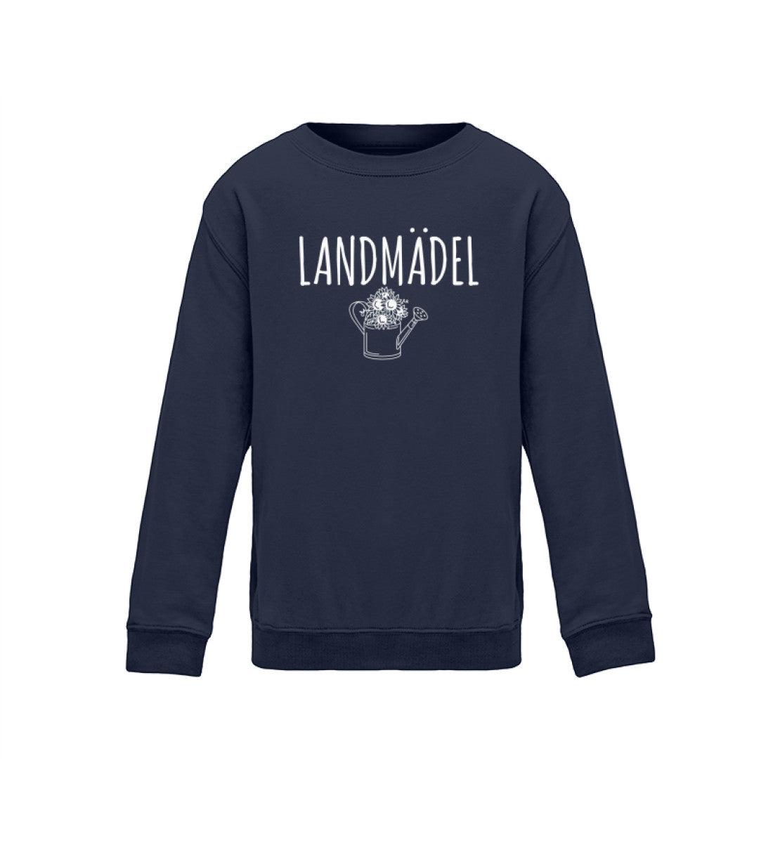 Landmädel Gießkanne · Kinder Sweatshirt-Kinder Sweatshirt-Oxford Navy-12/14 (152/164)-Agrarstarz