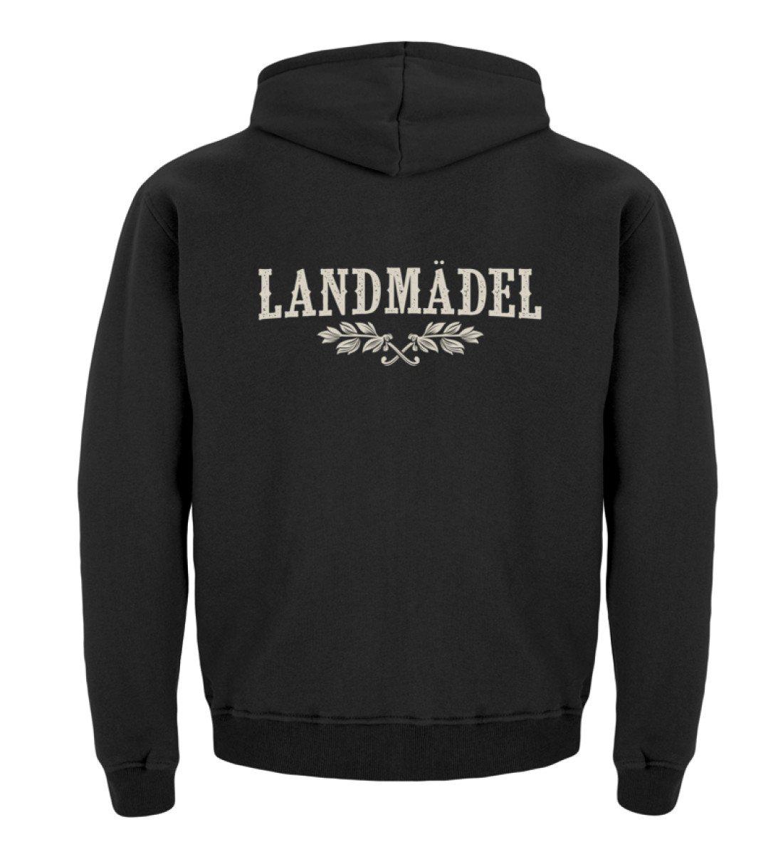 Landmädel · Kinder Kapuzenpullover Hoodie-Kinder Hoodie-Jet Black-12/14 (152/164)-Agrarstarz