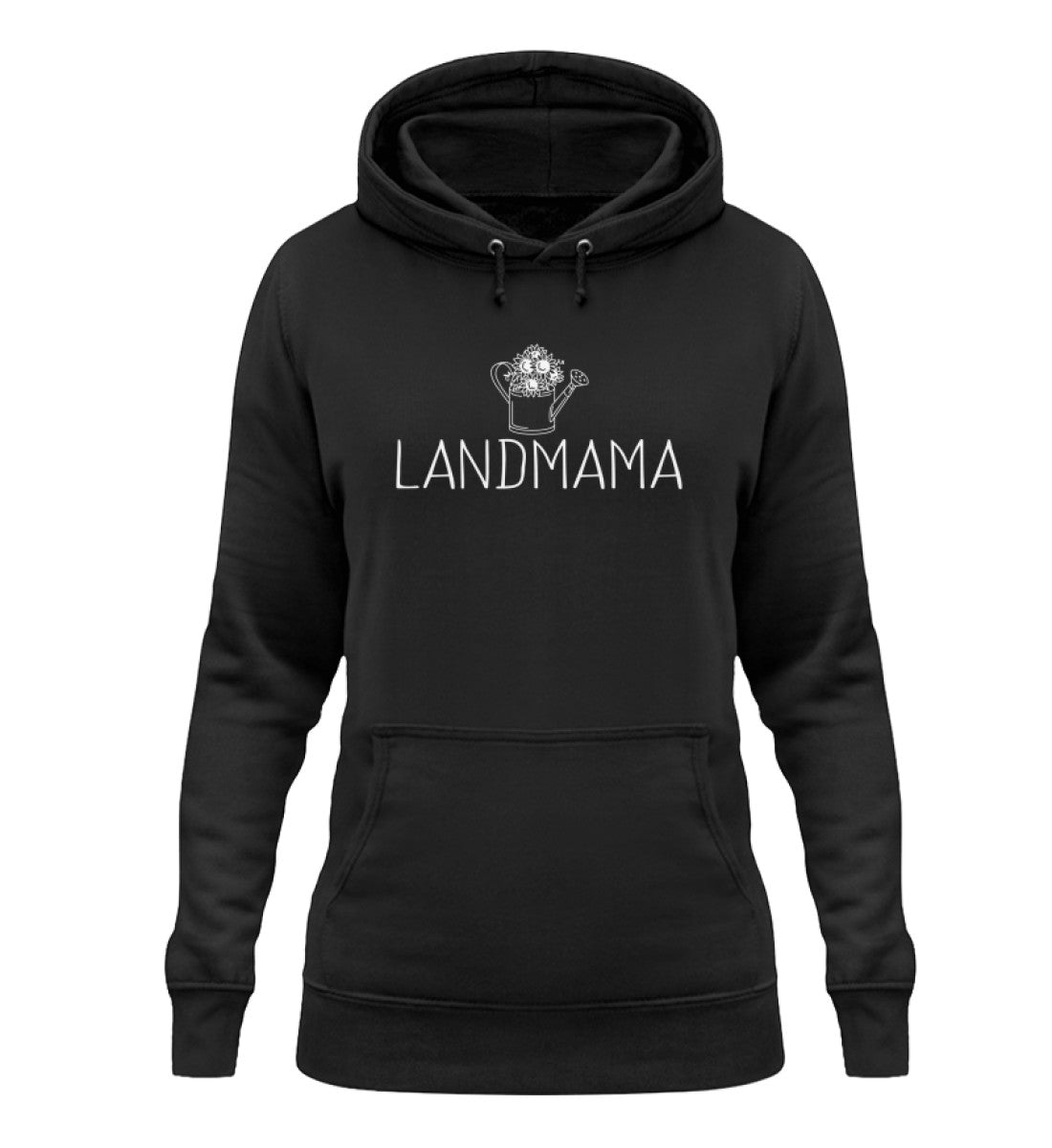 Landmama Gießkanne · Damen Hoodie-Damen Hoodie-Jet Black-XS-Agrarstarz