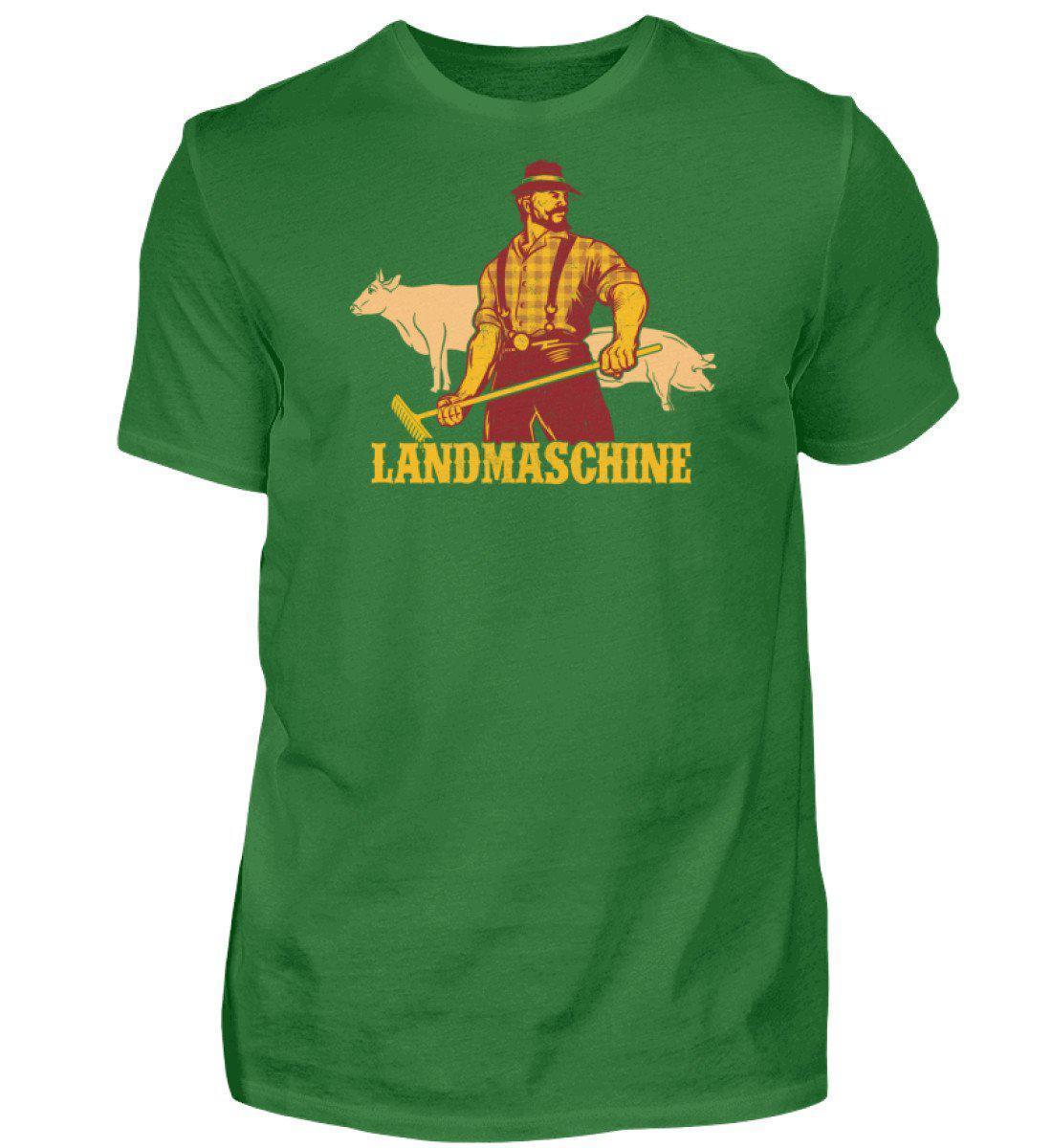 Landmaschine Retro · Herren T-Shirt-Herren Basic T-Shirt-Kelly Green-S-Agrarstarz