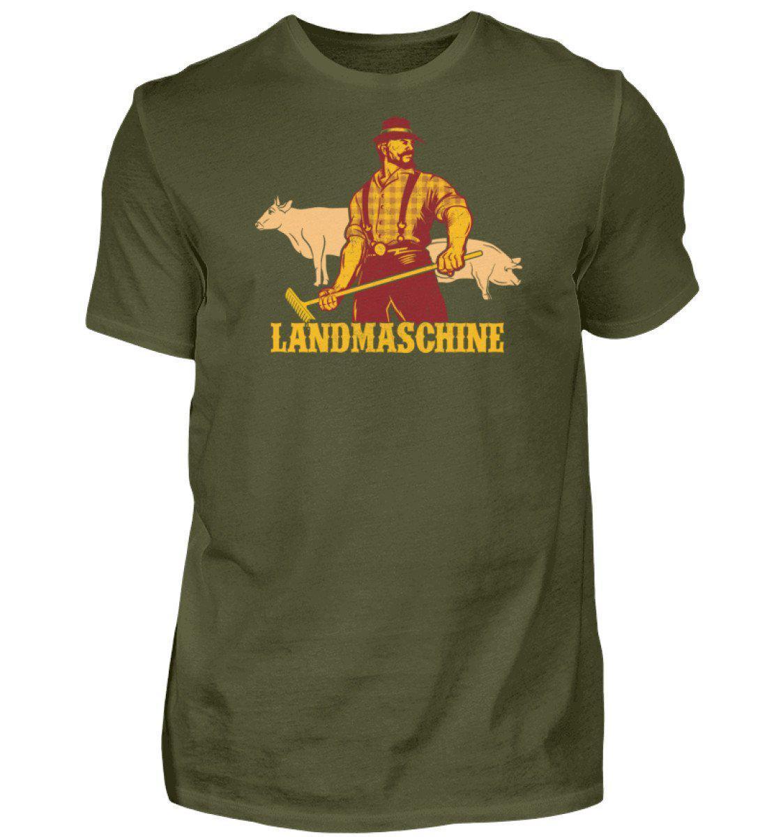 Landmaschine Retro · Herren T-Shirt-Herren Basic T-Shirt-Urban Khaki-S-Agrarstarz