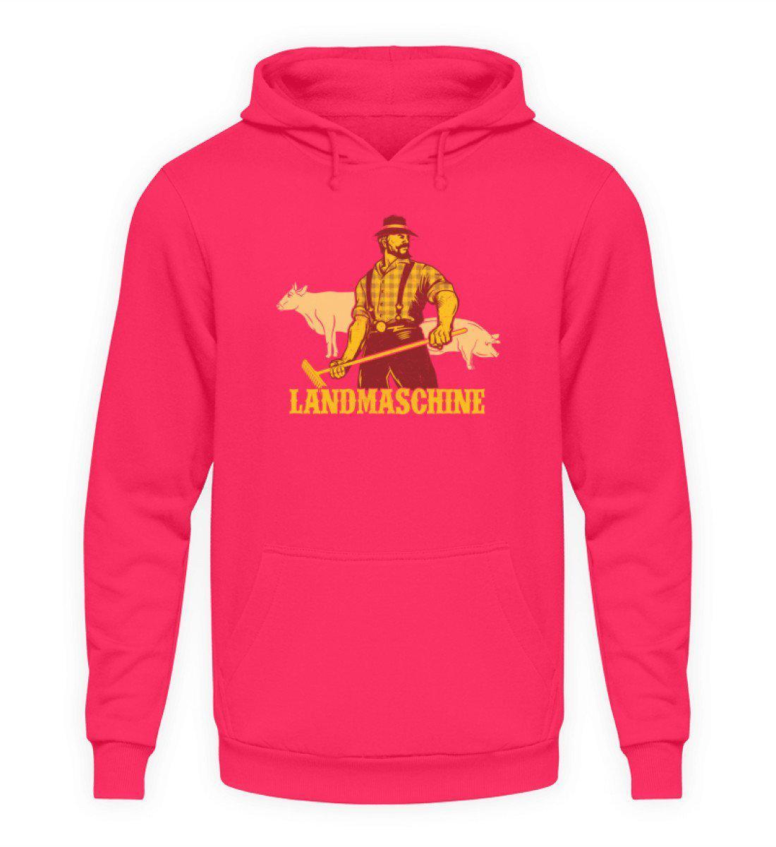Landmaschine Retro · Unisex Kapuzenpullover Hoodie-Unisex Hoodie-Hot Pink-L-Agrarstarz