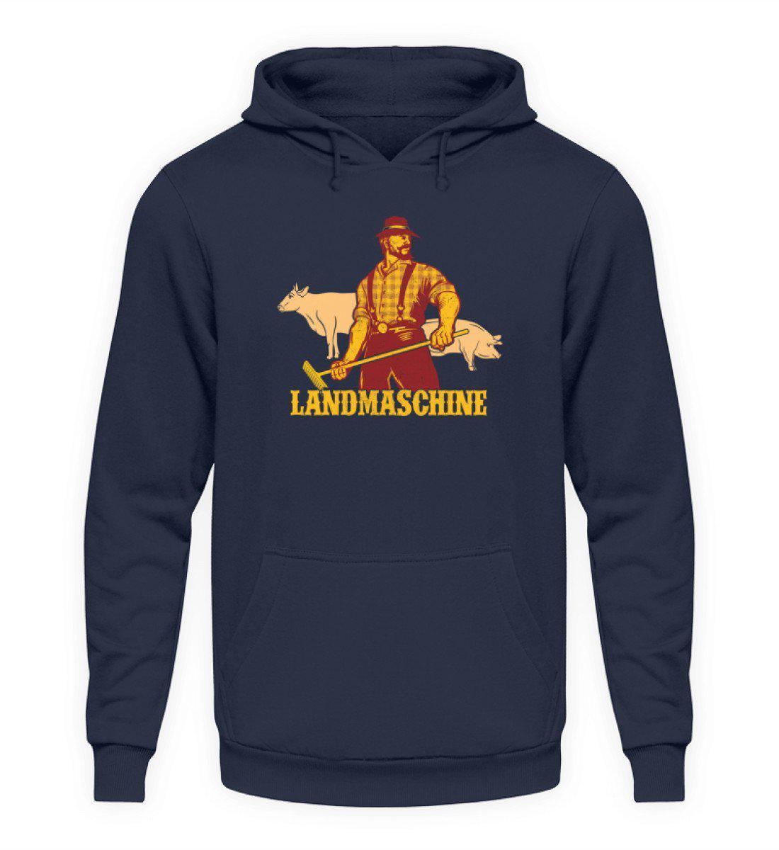 Landmaschine Retro · Unisex Kapuzenpullover Hoodie-Unisex Hoodie-Oxford Navy-L-Agrarstarz