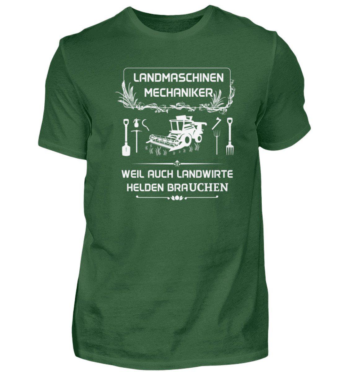 Landmaschinen Mechaniker · Herren T-Shirt-Herren Basic T-Shirt-Bottle Green-S-Agrarstarz