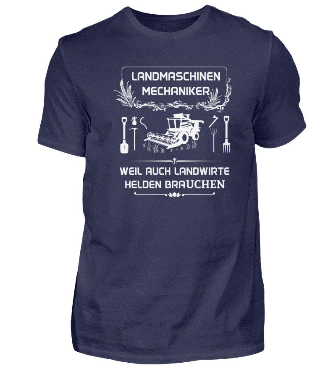 Landmaschinen Mechaniker · Herren T-Shirt-Herren Basic T-Shirt-Navy-S-Agrarstarz