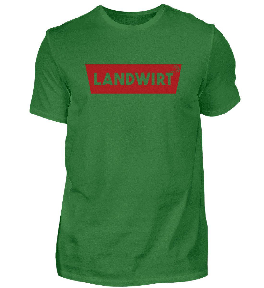 Landwirt Batch Rot · Herren T-Shirt-Herren Basic T-Shirt-Kelly Green-S-Agrarstarz