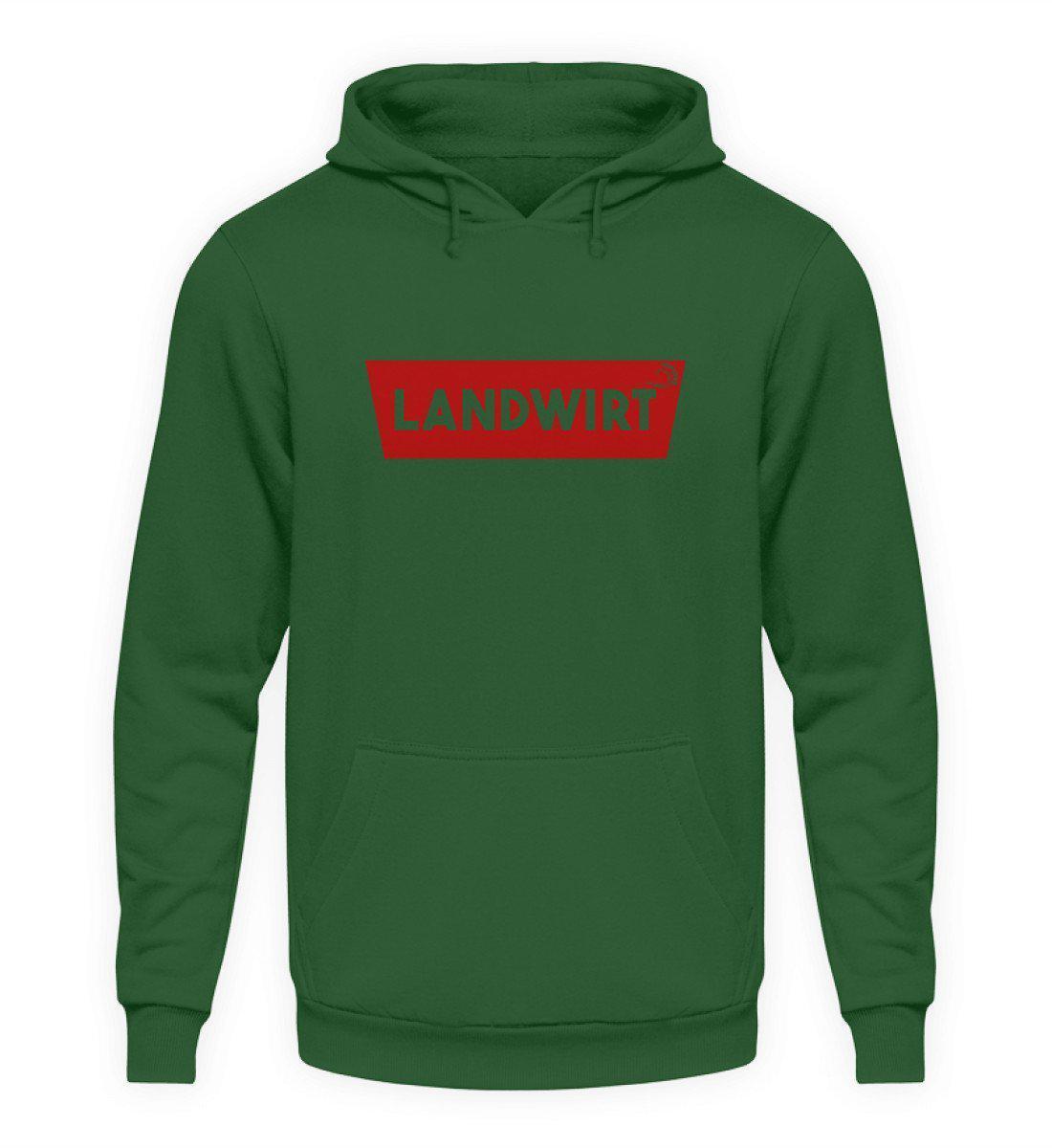 Landwirt Batch Rot · Unisex Kapuzenpullover Hoodie-Unisex Hoodie-Bottle Green-S-Agrarstarz