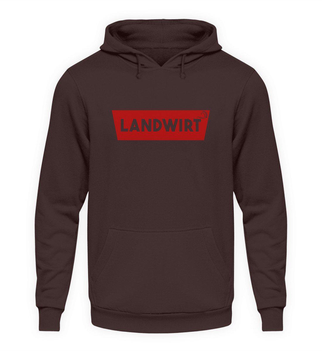 Landwirt Batch Rot · Unisex Kapuzenpullover Hoodie-Unisex Hoodie-Hot Chocolate-S-Agrarstarz