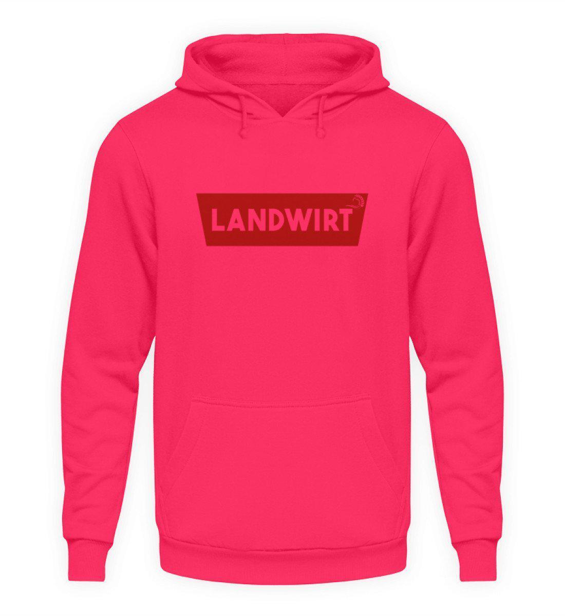 Landwirt Batch Rot · Unisex Kapuzenpullover Hoodie-Unisex Hoodie-Hot Pink-S-Agrarstarz