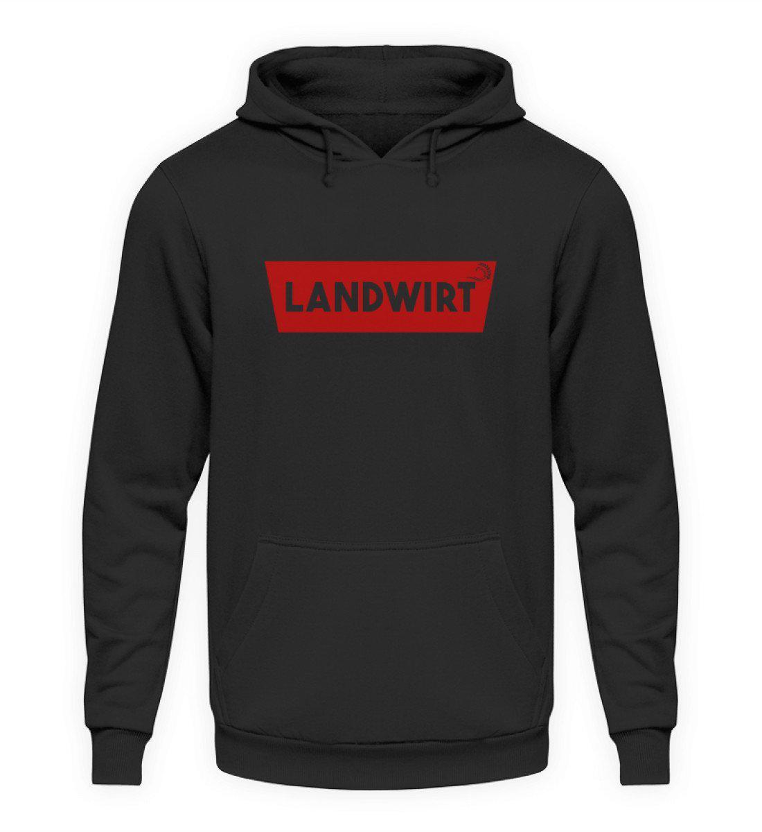 Landwirt Batch Rot · Unisex Kapuzenpullover Hoodie-Unisex Hoodie-Jet Black-S-Agrarstarz