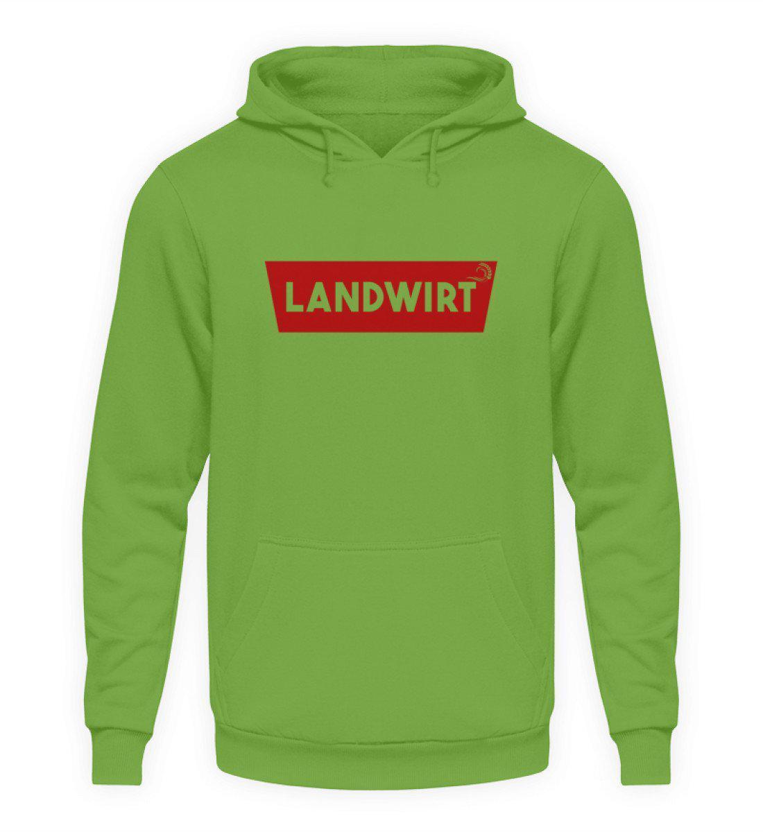 Landwirt Batch Rot · Unisex Kapuzenpullover Hoodie-Unisex Hoodie-LimeGreen-S-Agrarstarz