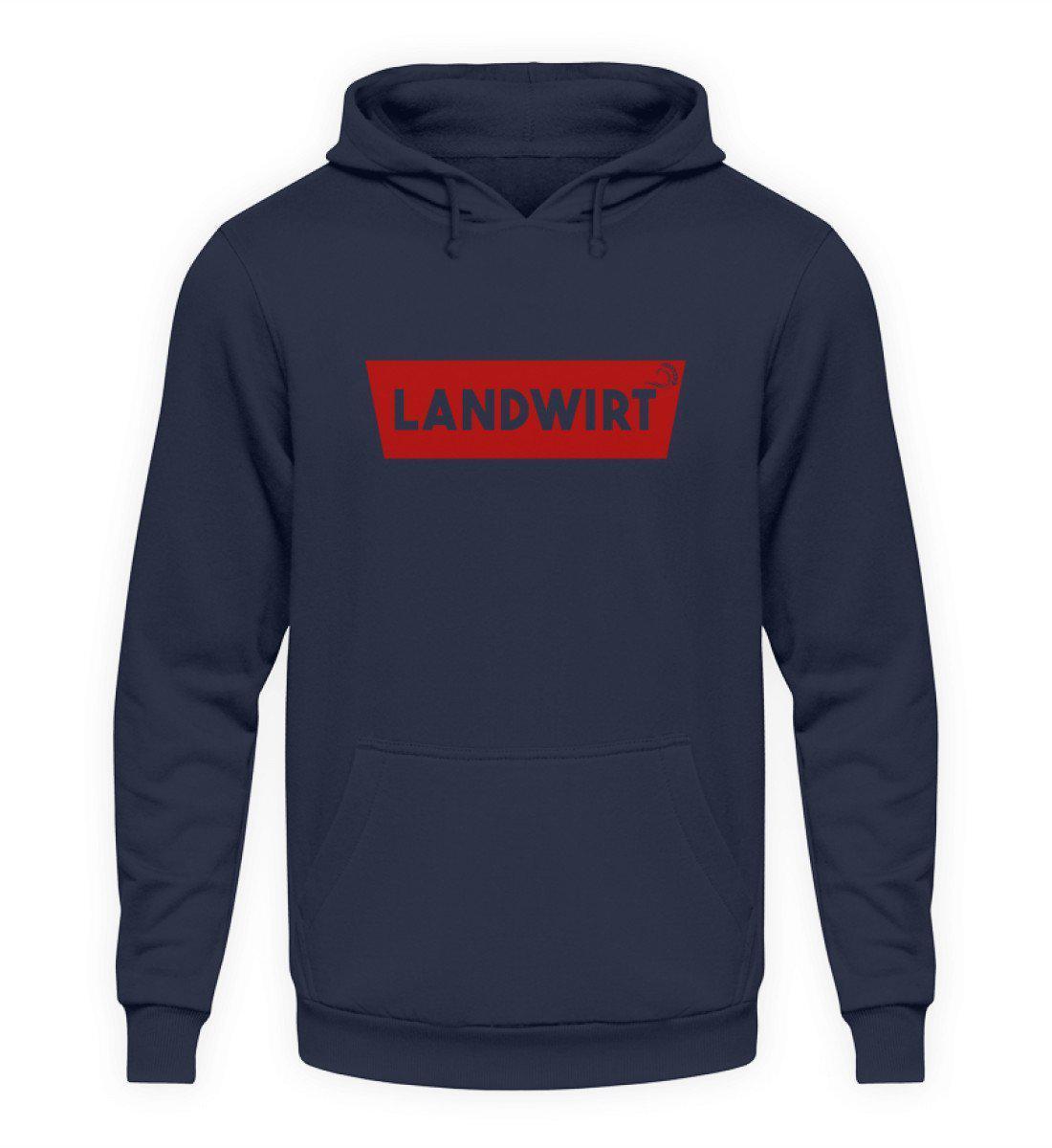 Landwirt Batch Rot · Unisex Kapuzenpullover Hoodie-Unisex Hoodie-Oxford Navy-S-Agrarstarz