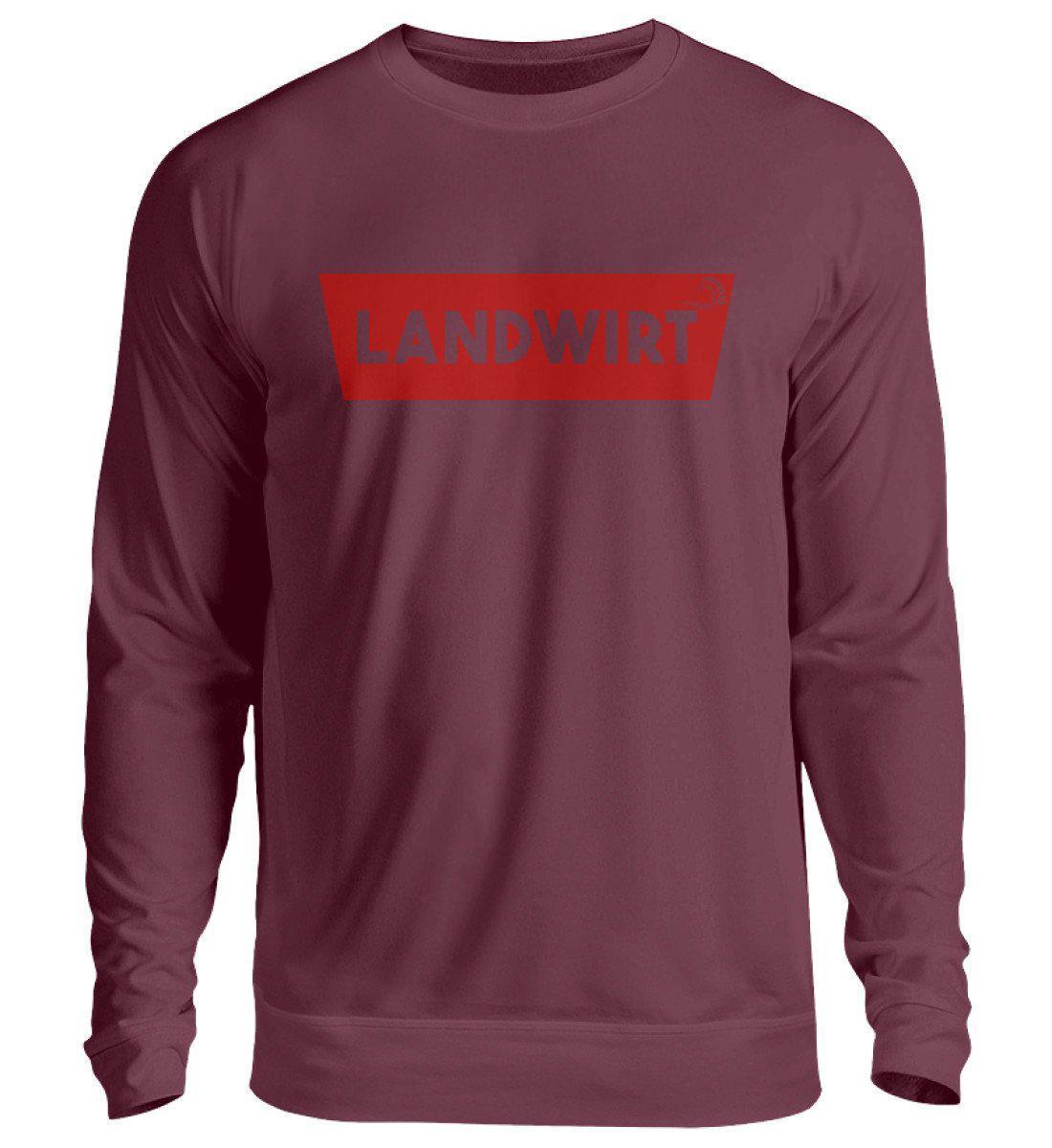 Landwirt Batch Rot · Unisex Sweatshirt Pullover-Unisex Sweatshirt-Burgundy-S-Agrarstarz