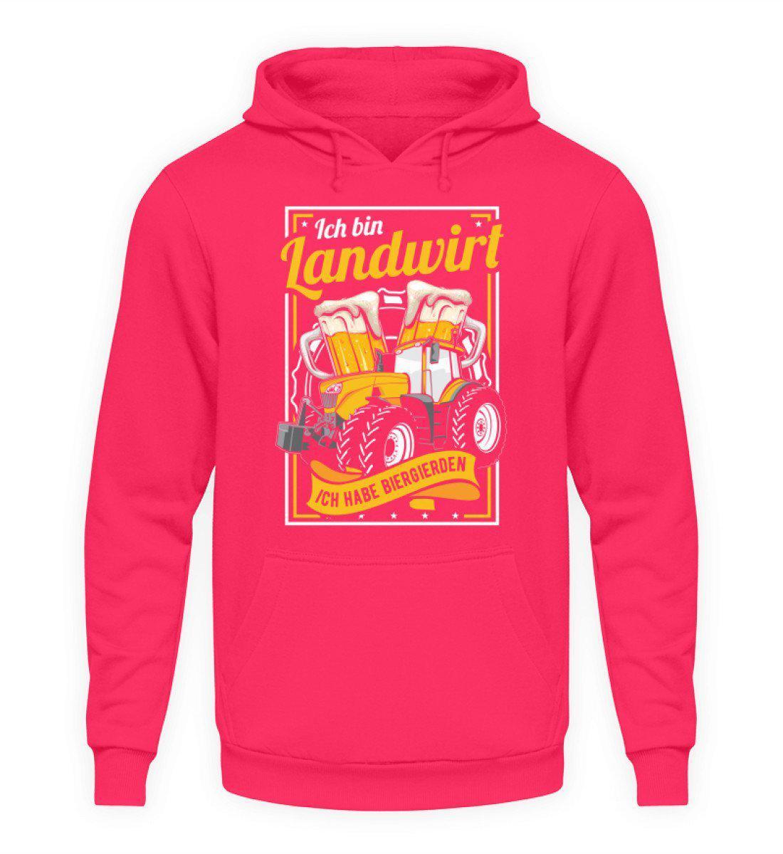Landwirt Biergierden · Unisex Kapuzenpullover Hoodie-Unisex Hoodie-Hot Pink-S-Agrarstarz