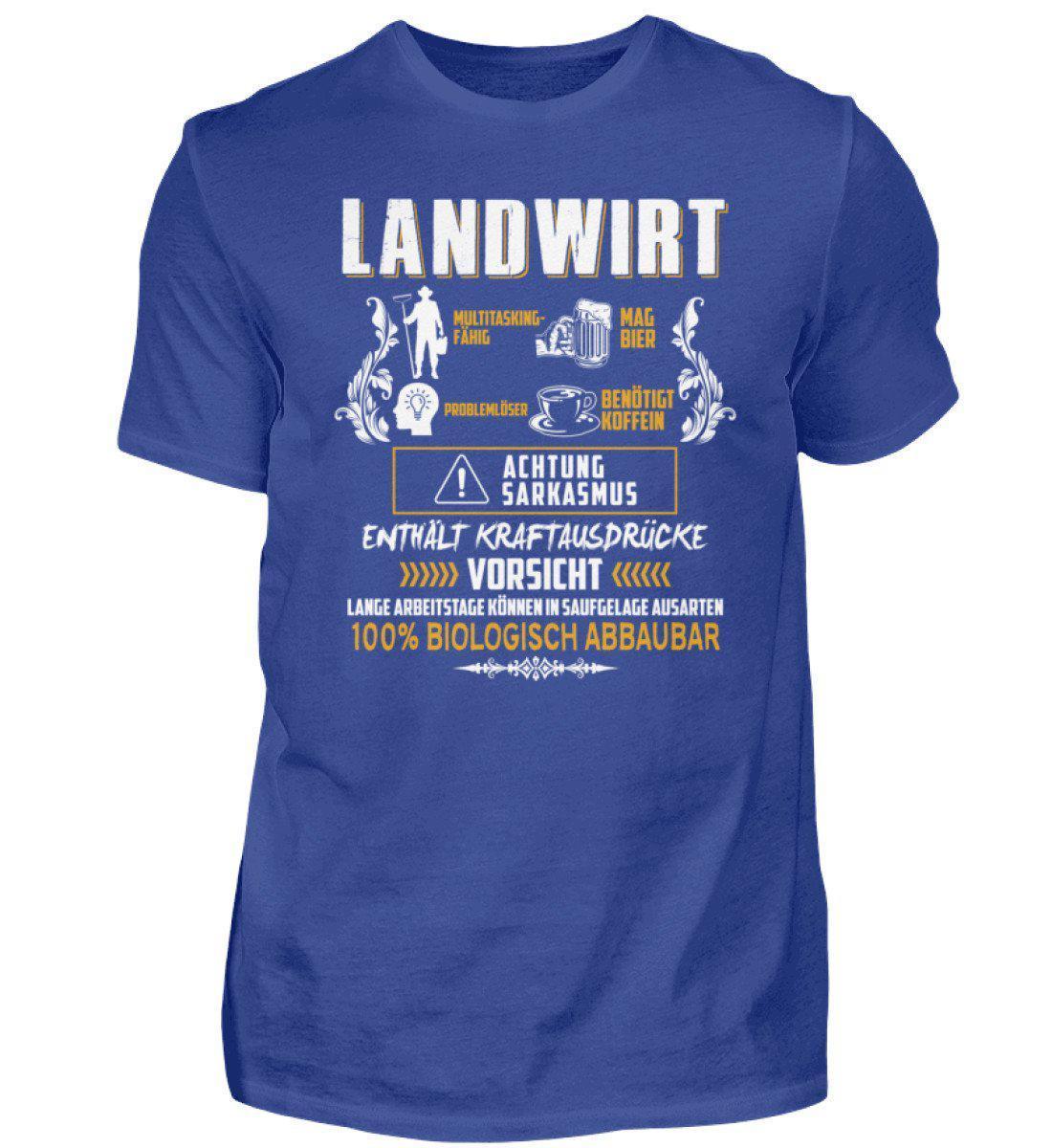 Landwirt Eigenschaften · Herren T-Shirt-Herren Basic T-Shirt-Royal Blue-S-Agrarstarz