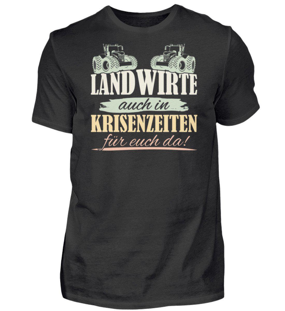 Landwirt Krisenzeiten · Herren T-Shirt-Herren Basic T-Shirt-Black-S-Agrarstarz